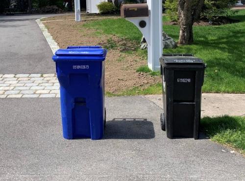 Two Recycling Cans
